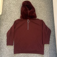 Zara Maroon  Burgundy Hoodie