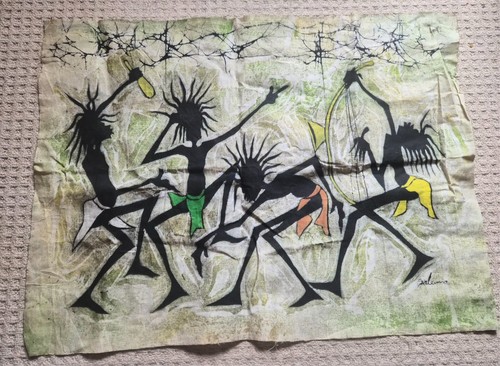 Batik art signed - art, unframed