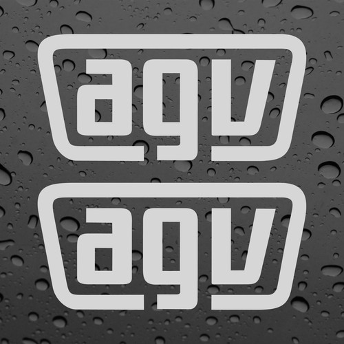 Agv white graphics - white,