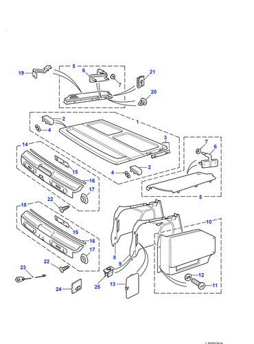 Land rover genuine - land, fastener