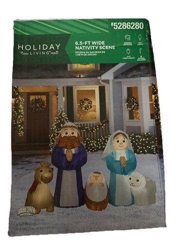 5ft holiday living nativity - holiday,