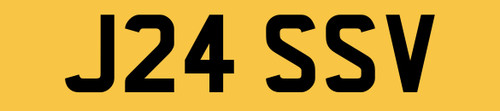 Jason private number plate - v,