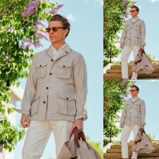 Linen Men's Safari Jacket