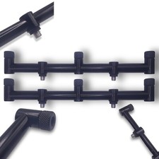 2 Lidsters 3 Rod Goal Post Buzz Bar Black 30cm 3 Post 2 Leg 16mm Carp Fishing