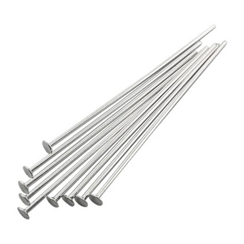 Sterling silver flat head - sterling, pins