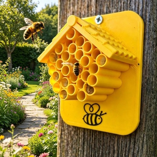 1pc garden bee house plastic - garden,