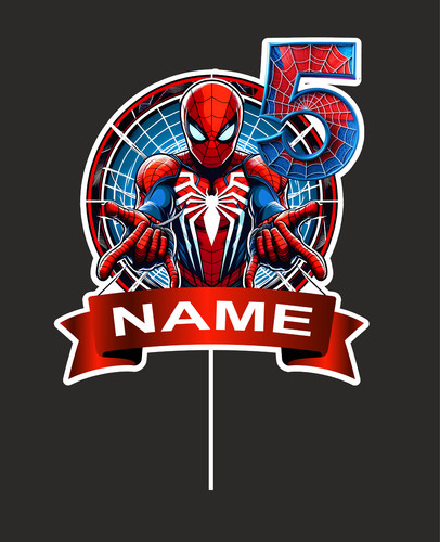 Spiderman cake topper marvel - cake,