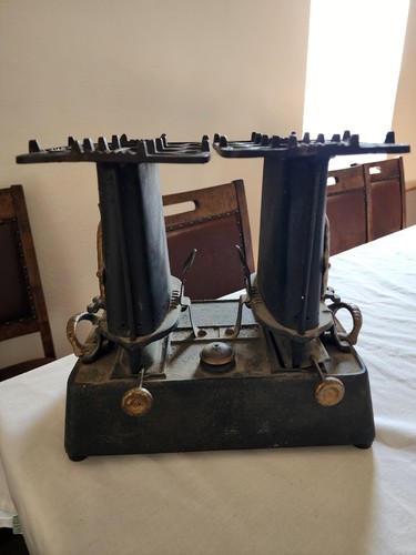 Double burner antique 1800s - double, ~1800s