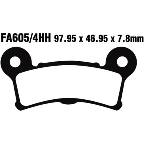 Ebc sintered brake pads - sintered,