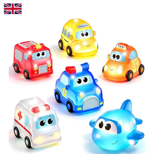 Pack glowing car - bath, toys