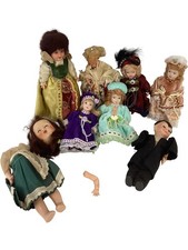 Vintage Mixed Lot Small Dolls Bisque and Plastic Collectable Bundle