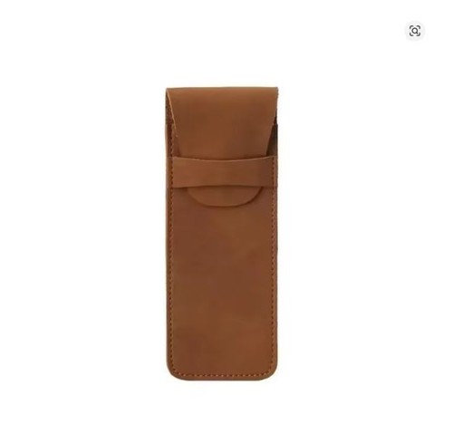 Vintage leather pen case - vintage,