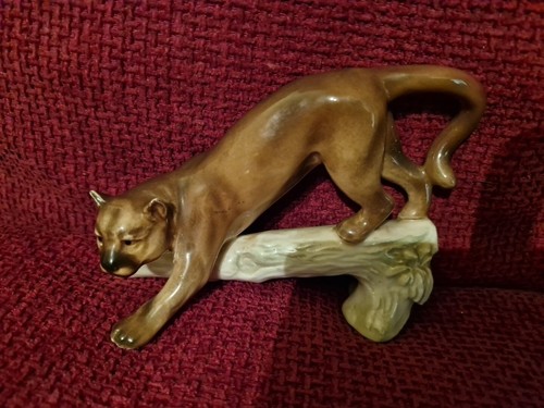 Goebel ceramic mountain lion - goebel,