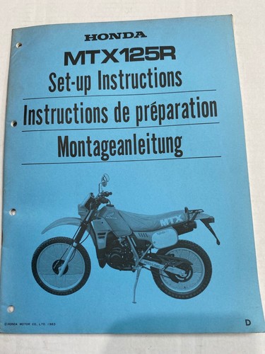 Genuine honda mtx125r 1983 set - mtx125r,