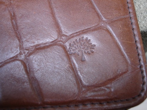 Mulberry leather binder - a4,