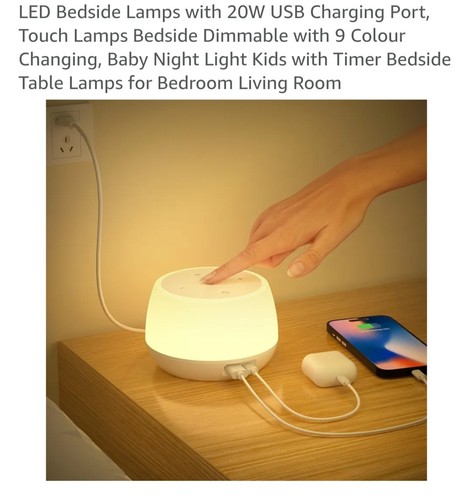 Led bedside lamps with usb - lamps,
