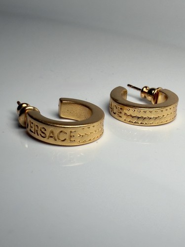Versace small hoop earrings - small,
