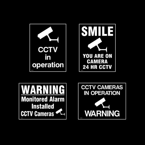 Cctv window stickers sign - stickers,