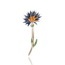 Art Deco Style Enamel Crystal