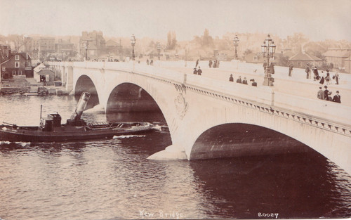 Rppc 1911 kew bridge - rppc,