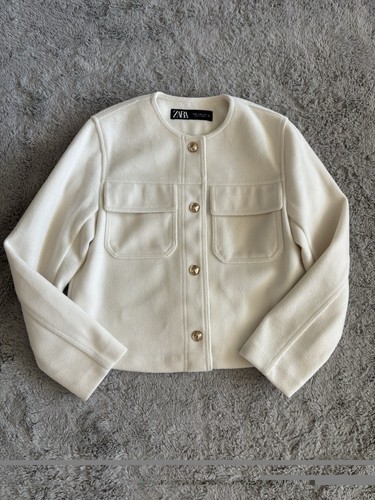 Cream zara short - cream, jacket