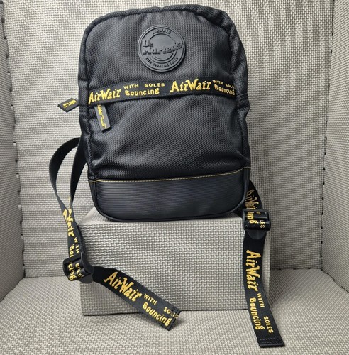 Martens black yellow nylon - black,