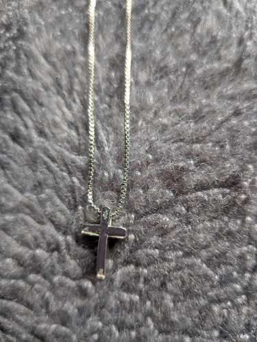 Small silver cross crucifix - , on