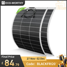 ECO-WORTHY Flexible Solar Panel 12V 260W for Camper Van Caravans Marine Boat RV