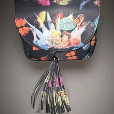 Colourful All Over Butterfly Print With Fairies Tassle Cross Body Bag. BNWT.