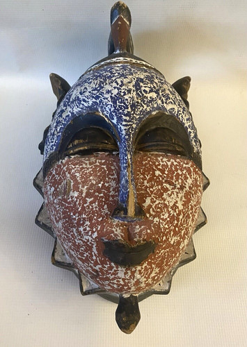 Tribal mask west african - -,