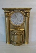 Dolls House Ornate French Half Pedestal Sink / Clock  Tall Panel