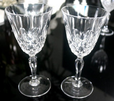 2 x Vintage RCR Royal Rock Crystal Linea Medici Large Wine Glasses H-18.5cm