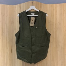 &Sons LIncoln Waistcoat XL Army Green RRP £95 Great Cond And Sons Trading