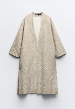Zara Long Embroidered Kimono -