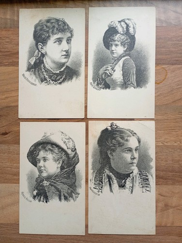 Actresses advertising card lot - actresses,