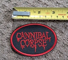 Cannibal Corpse Iron-On Or Sew-On Embroidered Patch New Uk