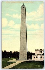 Bunker Hill Monument, Charlestown, Massachusetts (1910) - Antique Postcard