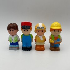 ELC Happyland People Figures Bundle Boy Train Driver Jockey Builder Combi P&P #C