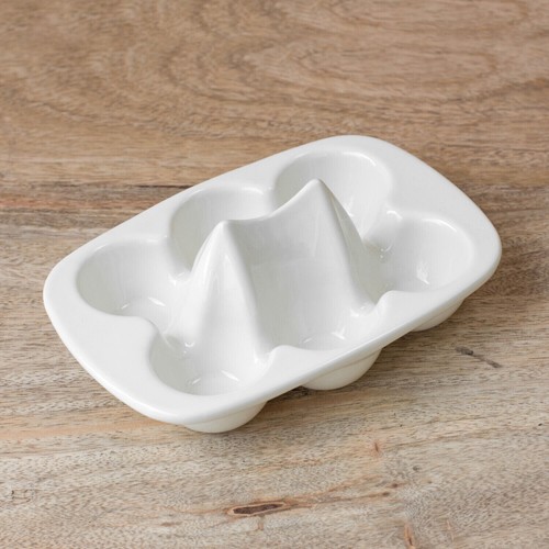 Cream ceramic egg store - cream,