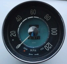 Vintage Volvo P1800S Speedometer, Early 1960s