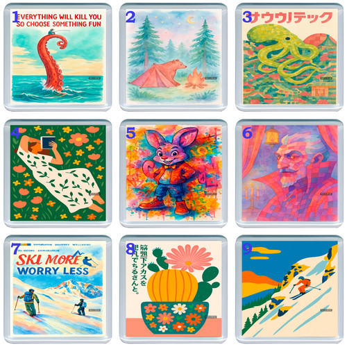 Acrylic coaster drink world - coaster,