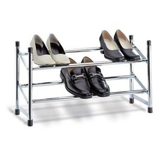 Chrome tier shoe rack - tier,