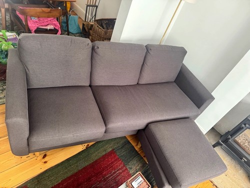 Dunelm grey seater - grey, 3