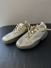Women’s Gold Diamanté Trainers