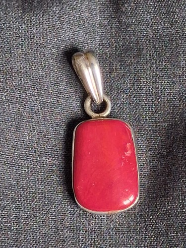 Sterling silver red coral - sterling,