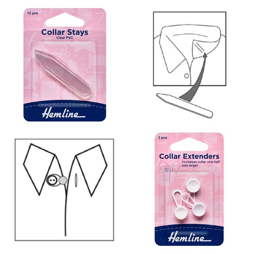 Hemline collar stays - collar,