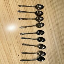 SET OF 9 VINTAGE EPNS SPOON APOSTLE DESIGN HANDLE