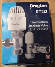 DRAYTON THERMOSTATIC RADIATOR VALVE TRV4/RT212 LOCKSHIELD