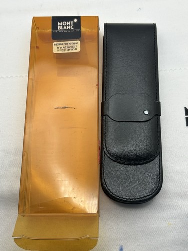Montblanc leather pen case - montblanc,