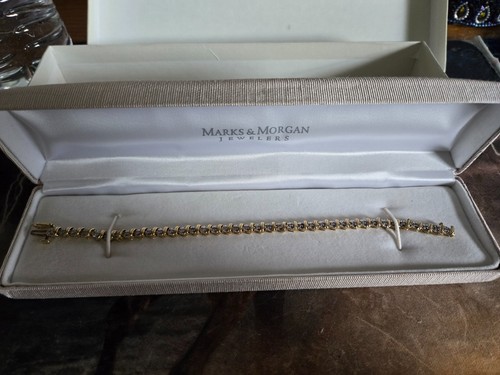 10k gold diamond tennis - gold,